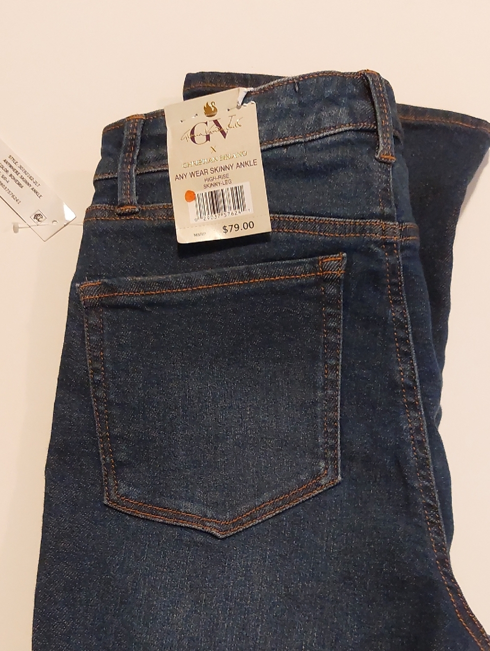 Gloria Vanderbilt X Christian Siriano Skinny Ankle Women's Jeans - Dark Blue NWT